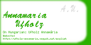 annamaria ufholz business card